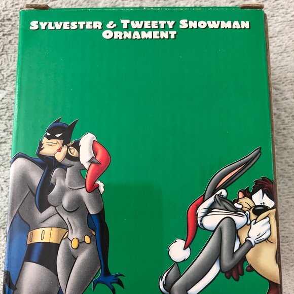 Warner Brothers Sylvester & Tweety Snowman Ornament NIB - Picture 6 of 6